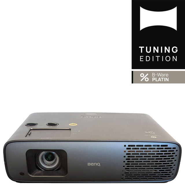 BenQ W4100i 4K Laser TV Beamer - Frontansicht HEIMKINO.de Tuning Edition Logo