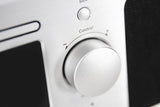 Block BB-200 Silber Blu-Ray Player - Detail Gehäuseecke mit Modellbezeichnung