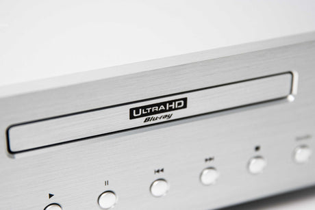 Block HD-120 Silber Blu-Ray Player - Detail Laufwerk Nahaufnahme