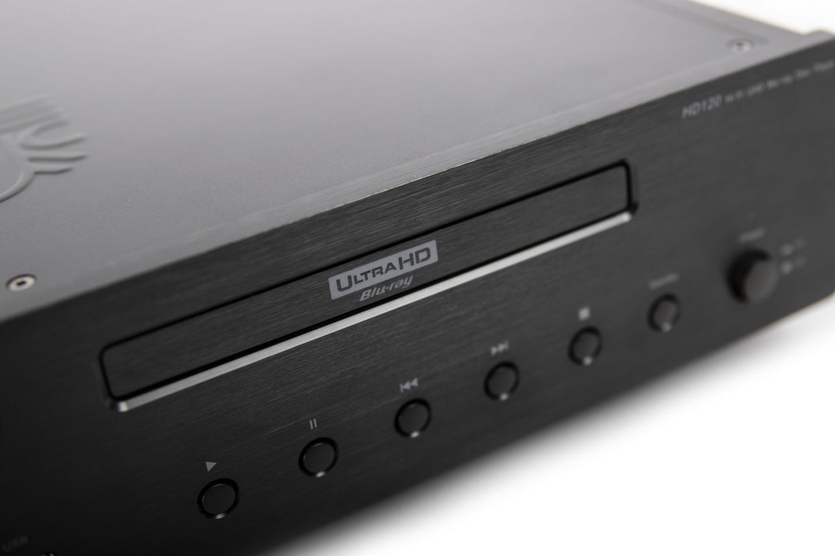 Block HD-120 Schwarz Blu-Ray Player - Detail Laufwerk Nahaufnahme