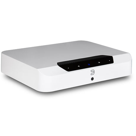 Bluesound Powernode Edge HD Streaming-Verstärker Weiss - Schrägansicht