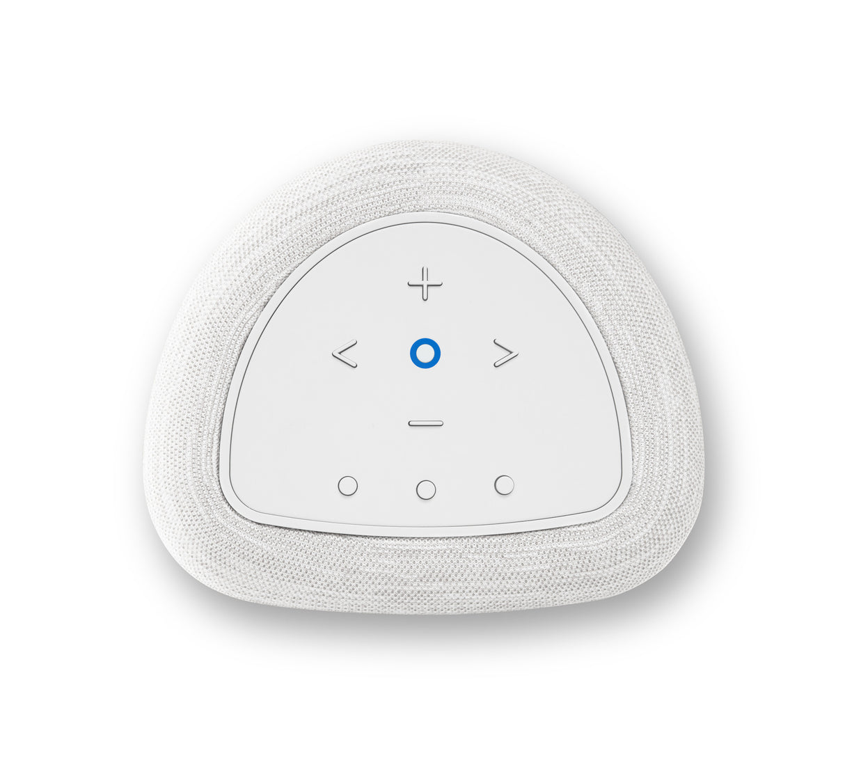 Bluesound PULSE Flex Weiß Streaming-Lautsprecher - Ansicht von oben mit Bedienfeld