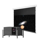Bundle mit XGIMI Titan Noir Ultra Pro und celexon Darkvision Kontrastleinwand Premium Plus Tension Motorleinwand