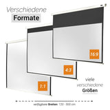 Celexon Leinwand Rollo Economy 180x102 - Verfügbare Formate und Größen