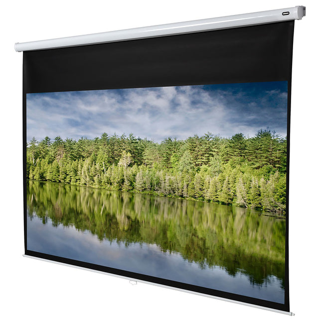celexon Leinwand Rollo Economy 240x135 - Wohnzimmer-Ambiente mit projiziertem Bild