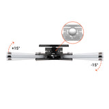 celexon Beamerhalterung PS Ultraflat - Darstellung der Neigung um 15 Grad