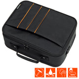 celexon Beamertasche Economy Line Medium - Ansicht von oben mit Materialeigenschaften