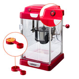 celexon CinePop CP1000 Popcorn-Maschine - Details Ein-Aus-Schalter und Dosierlöffel