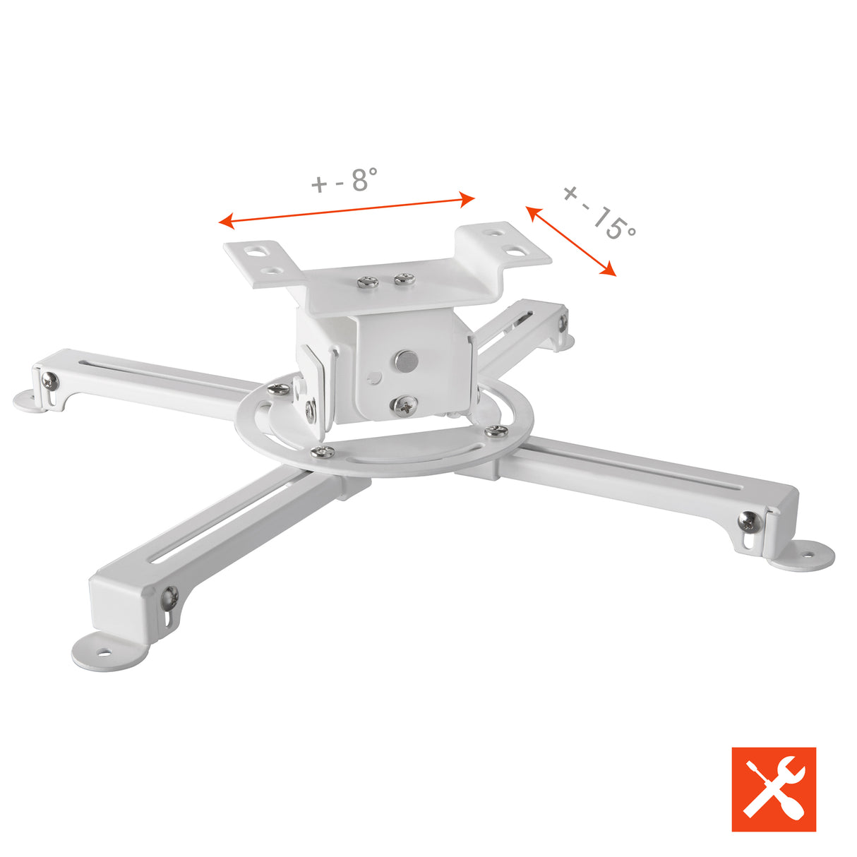 Celexon Deckenhalterung MultiCel1000 Pro - Detail Neigungswinkel
