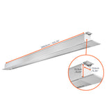 celexon Deckeneinbau Leinwand Motor Pro Plus 220 x 124 cm - eingefahrenes Gehäuse mit Maßangaben