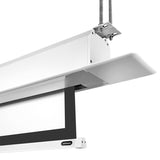 Celexon Deckeneinbau-Leinwand Motor Pro Plus 300 x 169 cm - Detail Deckenbefestigung mit Gewindestangen