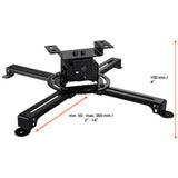 Celexon Deckenhalterung MultiCel 1000 Pro schwarz - Ansicht mit Abmessungen
