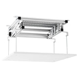 Celexon Deckenlift PL300 - Schrägansicht Lift ausgefahren mit Beamer