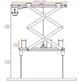 Celexon Deckenlift PL300 - Deckeneinbau eingefahren