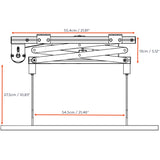 Celexon Deckenlift PL300 - Deckeneinbau ausgefahren mit Beamer