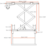 Celexon Deckenlift PL400 HC Plus - Maßzeichnung Traglast 30 kg