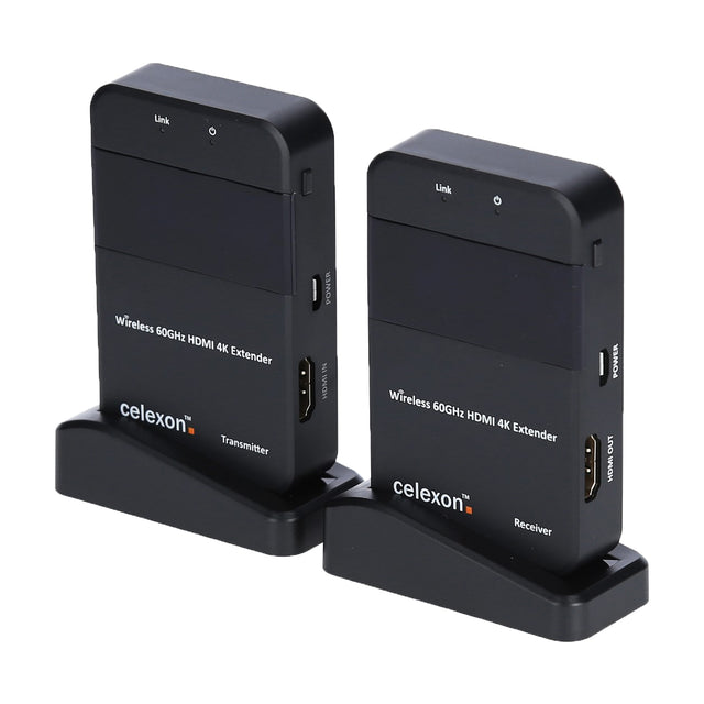 celexon Wireless HDMI-Funk-Set WHD30M-4K - Sender und Empfänger Frontansicht