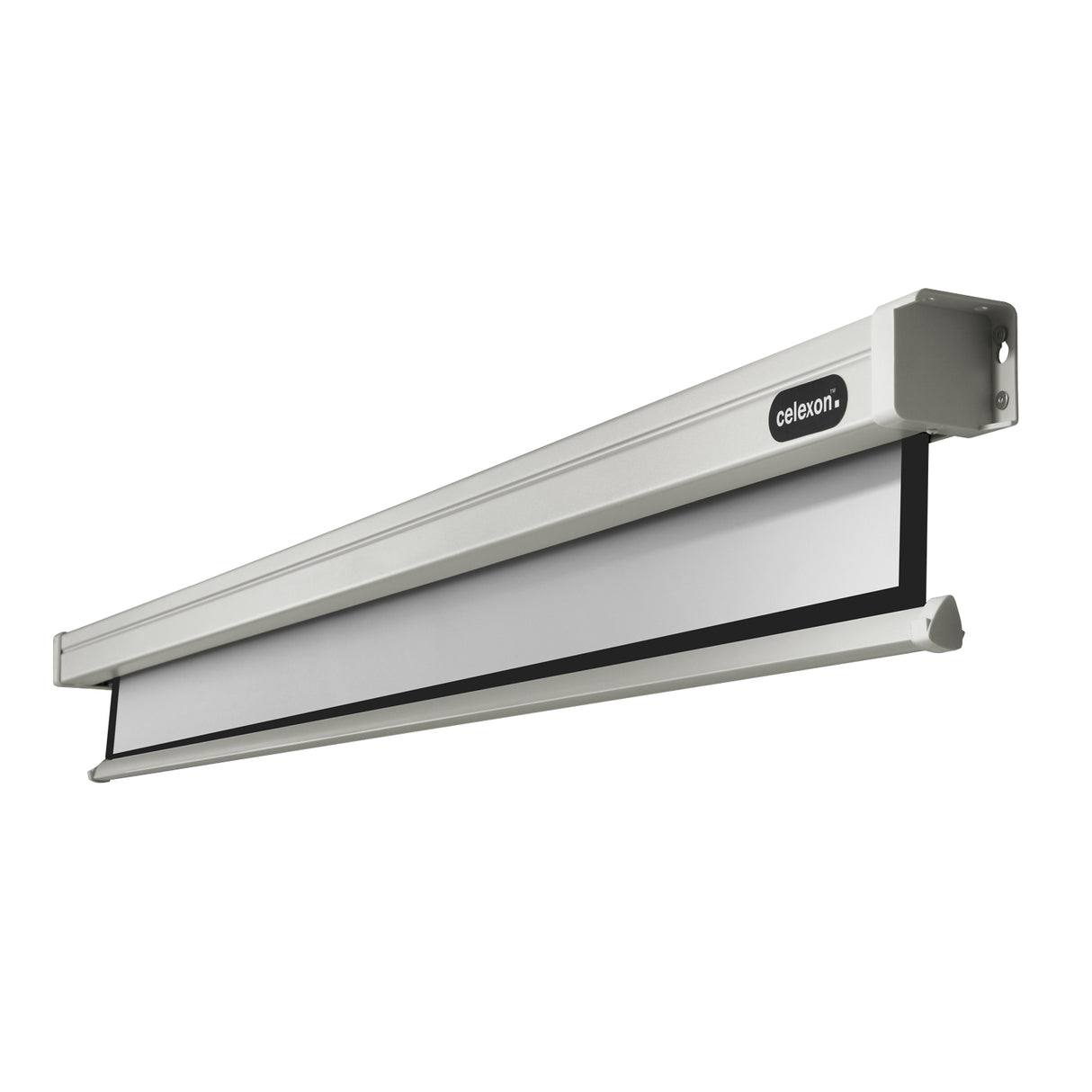 Celexon Leinwand Motor Professional 300 Zoll - Schrägansicht von unten