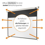 celexon Leinwand Rollo Professional 160x90 - Diffuse Oberfläche Detail