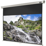 Celexon Leinwand Rollo Professional 280 x 158 cm - Frontansicht mit projiziertem Bild
