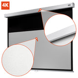 Celexon Leinwand Rollo Professional Plus 200 x 113 cm - Detail Tuchoberfläche Nahaufnahme