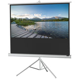 Celexon Stativleinwand Economy 219 x 123 cm - Frontansicht mit projiziertem Bild