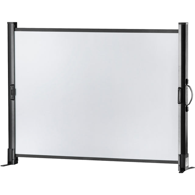 Celexon Tischleinwand Mobil Professional 102 x 76cm - Schrägansicht aufgestellt