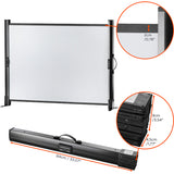 Celexon Tischleinwand Mobil Professional 102 x 76cm - Detail Rahmen und Tragekoffer