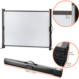 Celexon Tischleinwand Mobil Professional 81 x 61cm - Detail Rahmen und Tragekoffer