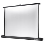 Celexon Tischleinwand Professional Mini Screen 66 x 37cm - Schrägansicht aufgestellt