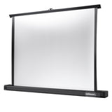Celexon Tischleinwand Professional 89 x 50cm - Schrägansicht aufgestellt