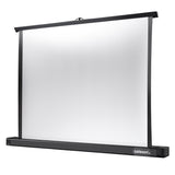 Celexon Tischleinwand Professional Mini Screen 61 x 46cm - Schrägansicht aufgestellt
