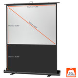celexon Ultramobil Plus Professional 120 x 90 cm - Maßzeichnung mit Abmessungen