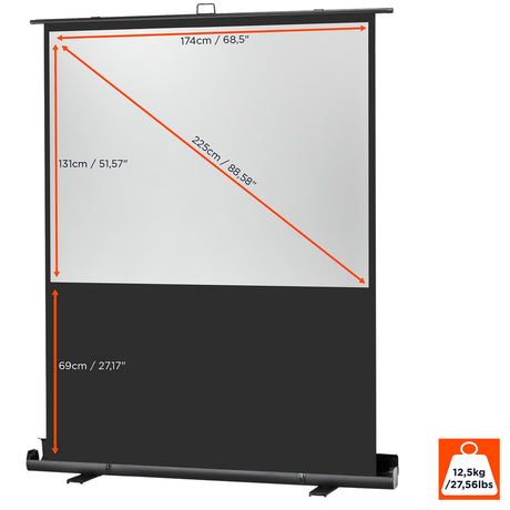 Celexon Ultramobil Plus Professional 180 x 135 - Frontansicht