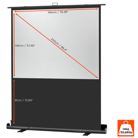 Celexon Ultramobil Plus Professional 200 x 150 cm - Wohnzimmer-Ambiente
