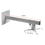 celexon Wandhalterung Multicel WM800 80cm - Schrägansicht mit Maßangaben