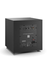 DALI SUB E-12 F Matt Schwarz Subwoofer - Rückseite mit Anschlüssen