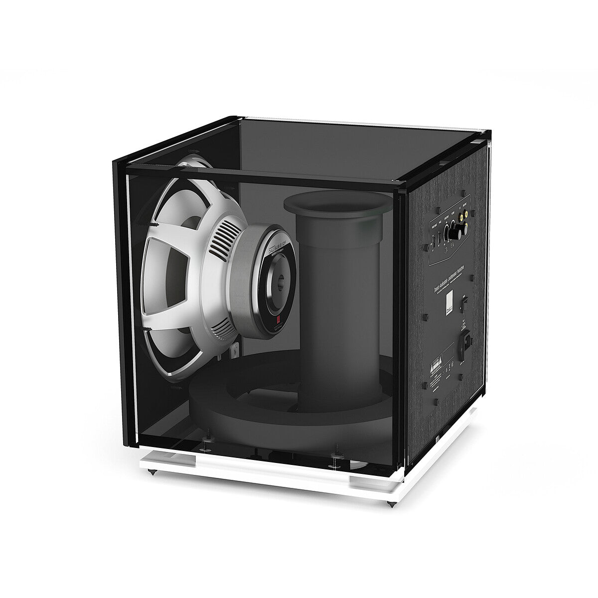DALI SUB E-12 F Subwoofer - Innenansicht Gehäuse mit Treiber