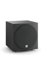 DALI SUB E-9 F Subwoofer - Schrägansicht mit Bespannung