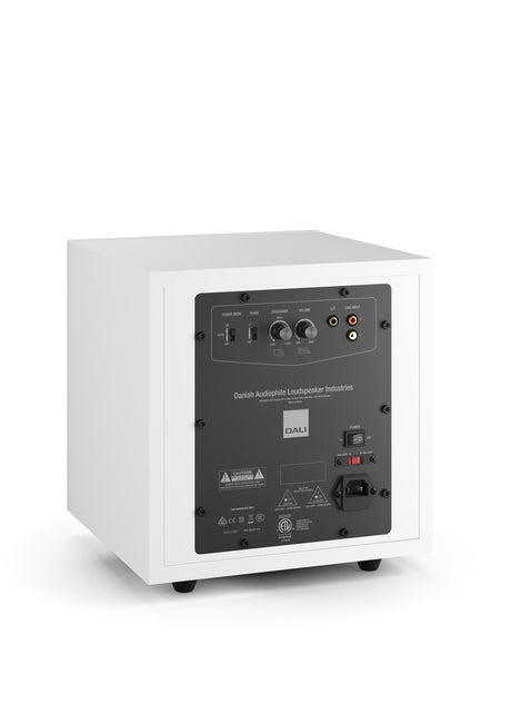 DALI SUB E-9 F Subwoofer - Rückseite mit Anschlüssen