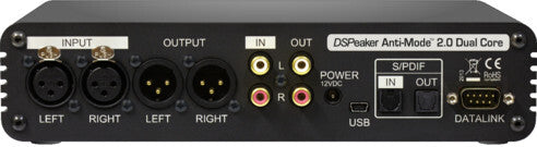 DSPeaker Anti-Mode 2.0 Dual Core - Rückseite mit Anschlüssen