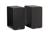 ELAC Debut Connex DCB41 Schwarz Aktivlautsprecher - Frontansicht Paar mit Stoffbezug