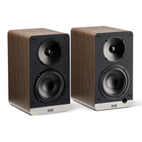 ELAC Debut Connex DCB41 Walnuss Aktivlautsprecher - Schrägansicht Paar