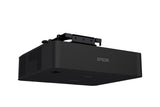 Epson EB-L695SU Golf Beamer Schwarz - Schrägansicht mit Deckenhalterung montiert