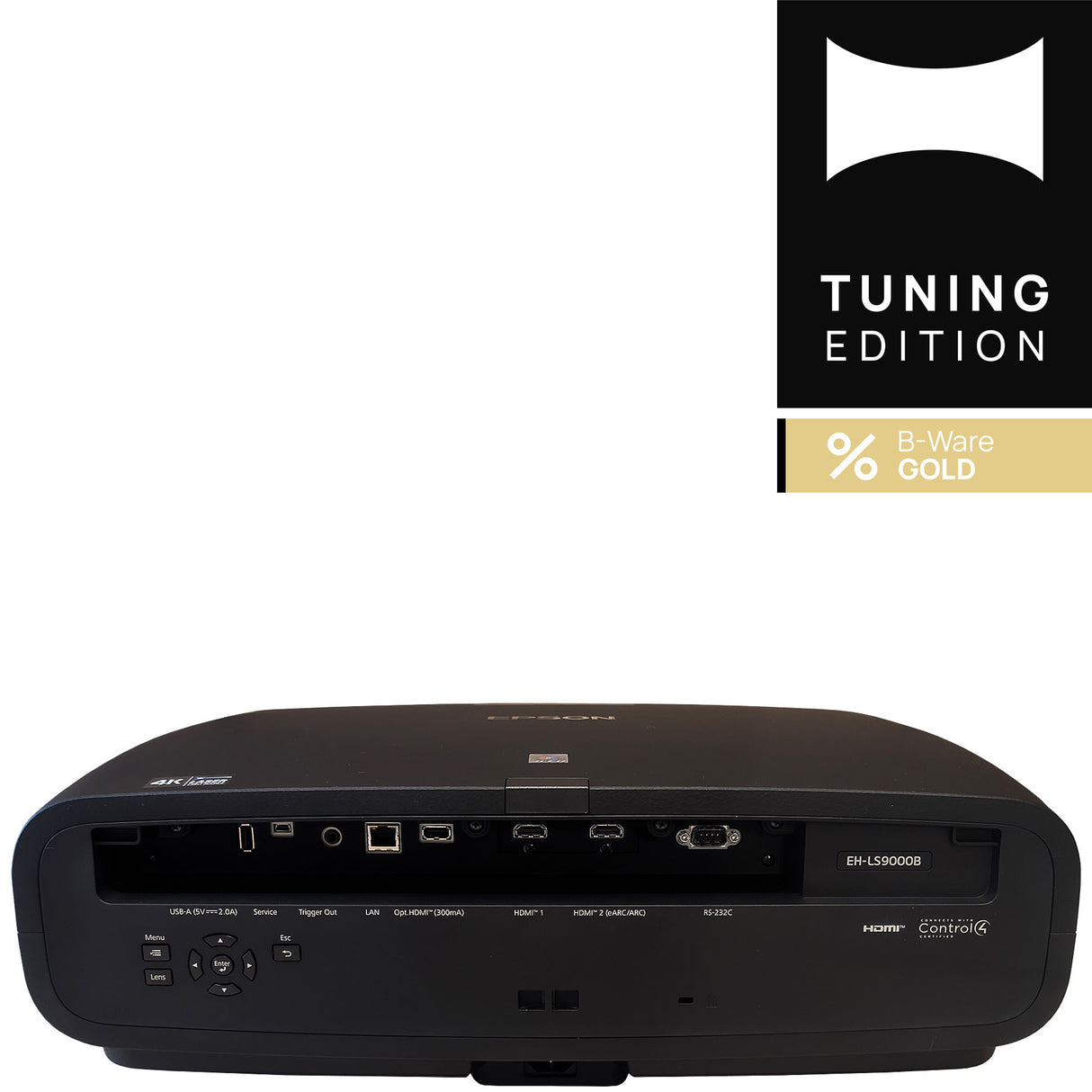 Epson EH-LS9000B Beamer Rueckansicht mit Anschluessen