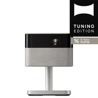 Epson Lifestudio Flex EF-72 tragbarer 4K Smart-Projektor mit Sound by Bose, Google TV und verstellbarem Stand, Eiche - B-Ware Platin