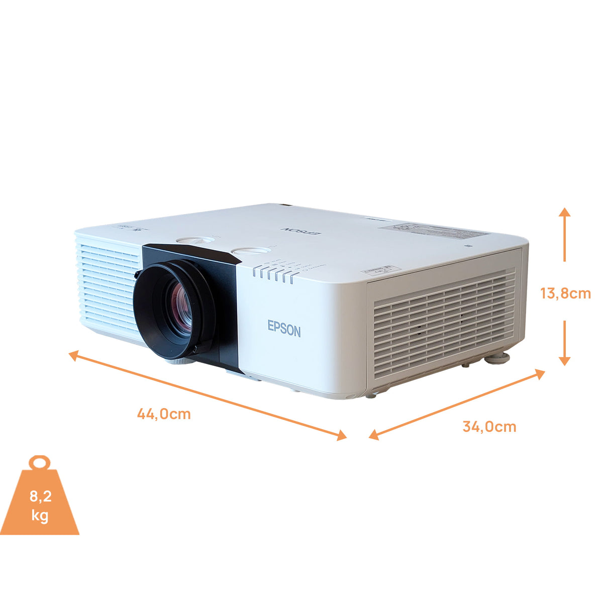 Epson EB-L790U Beamer - Abmessungen