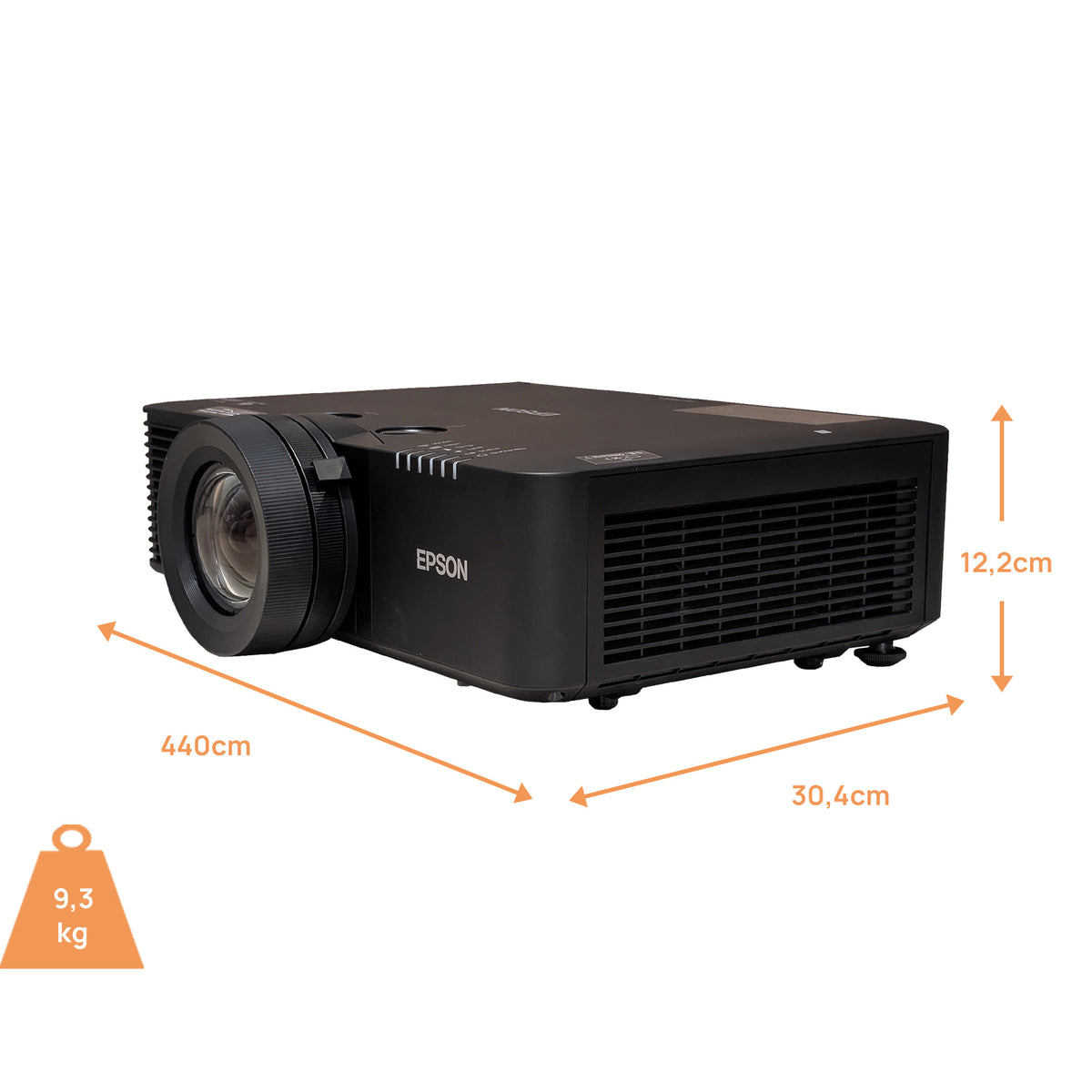 Epson EB-L795SE Beamer - Abmessungen