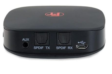 Feintech ABT00101 Bluetooth Audio Sender Empfänger - Rückseite mit Anschlüssen