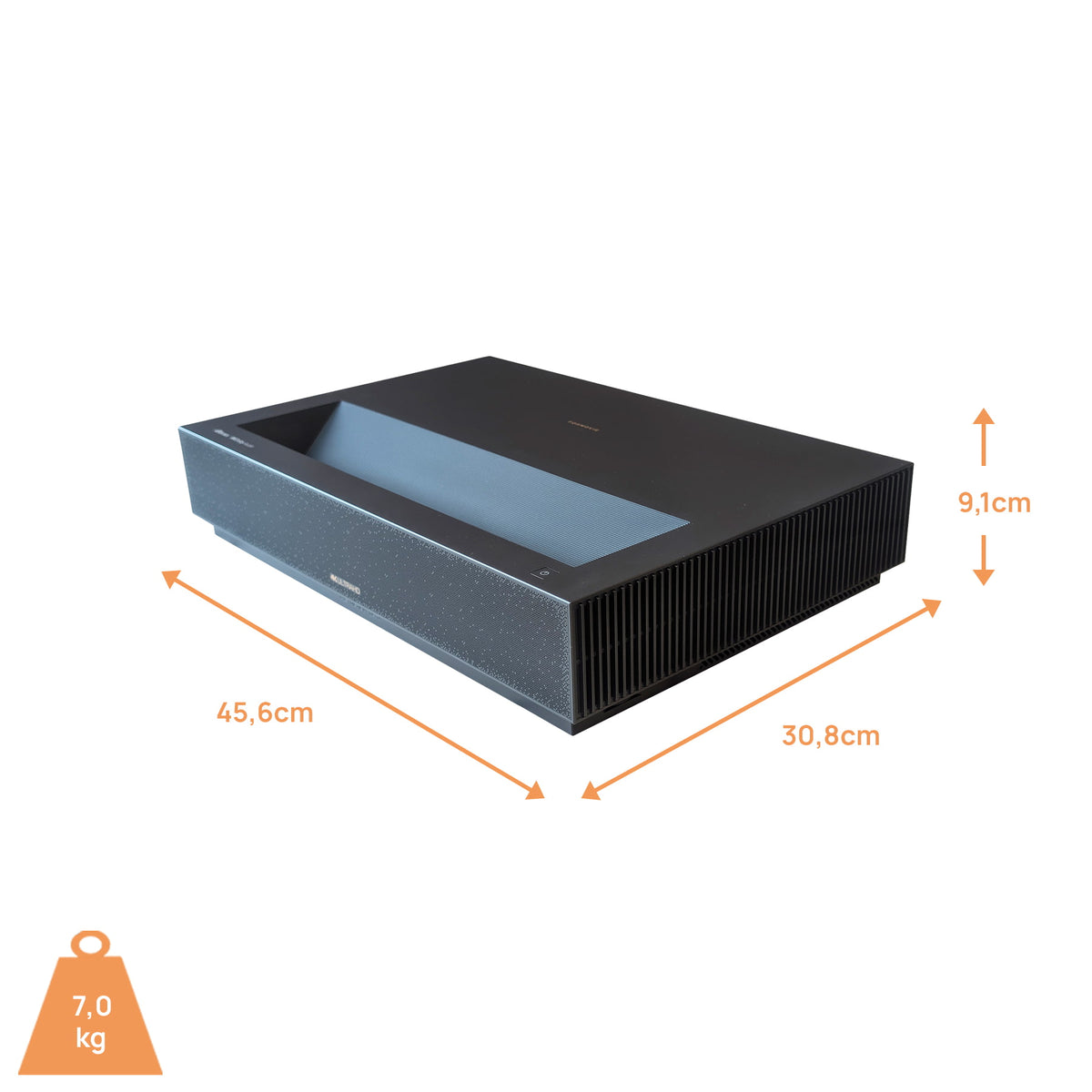 Formovie Cinema Edge Laser TV B-Ware Platin Abmessungen